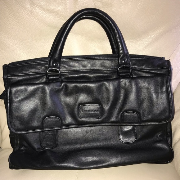 Brookstone Other - TRADED double leather Brookstone laptop bag